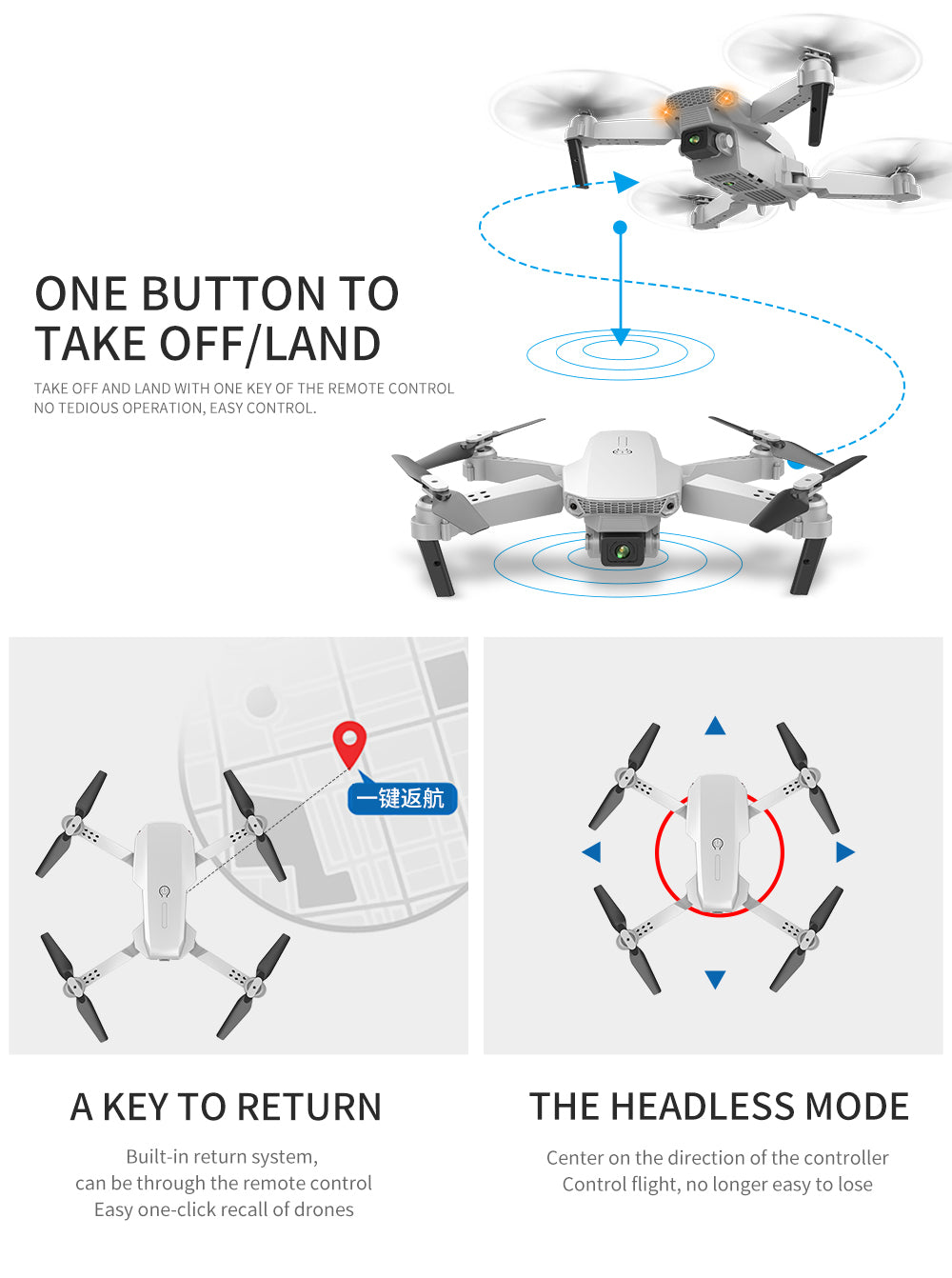 4K GD89 Pro Max optical flow verson RC Drone with Duel HD Camera ,USA Seller