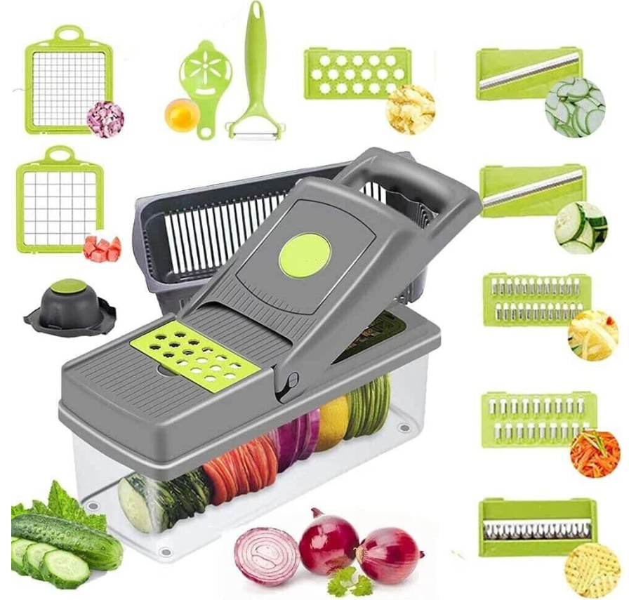 15-In-1 Vegetable Fruits Chopper Cutter Food Onion Veggie Dicer Slicer Kitchen