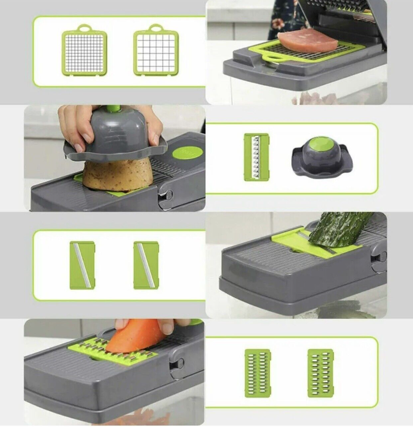 15-In-1 Vegetable Fruits Chopper Cutter Food Onion Veggie Dicer Slicer Kitchen