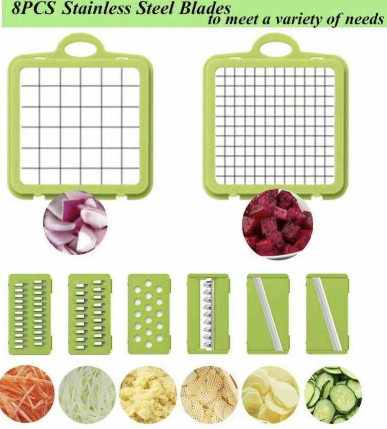 15-In-1 Vegetable Fruits Chopper Cutter Food Onion Veggie Dicer Slicer Kitchen
