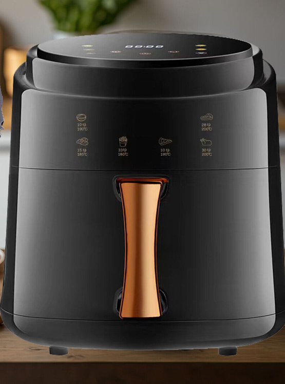 8L Air Fryer 1400 Watts Cooker with 2 Temperature Control Non-Stick LCD Touch