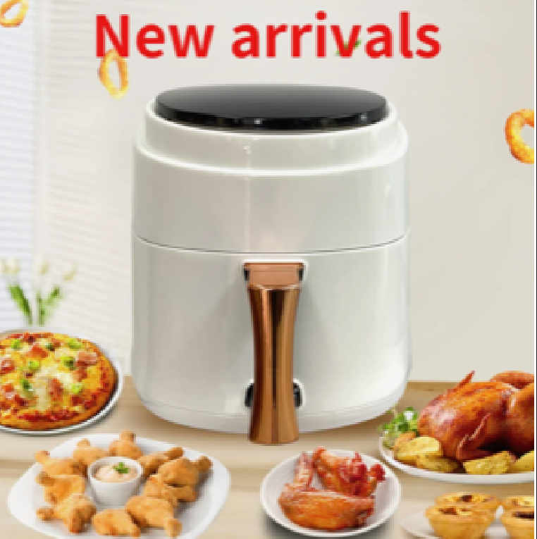 8L Air Fryer 1400 Watts Cooker with 2 Temperature Control Non-Stick LCD Touch