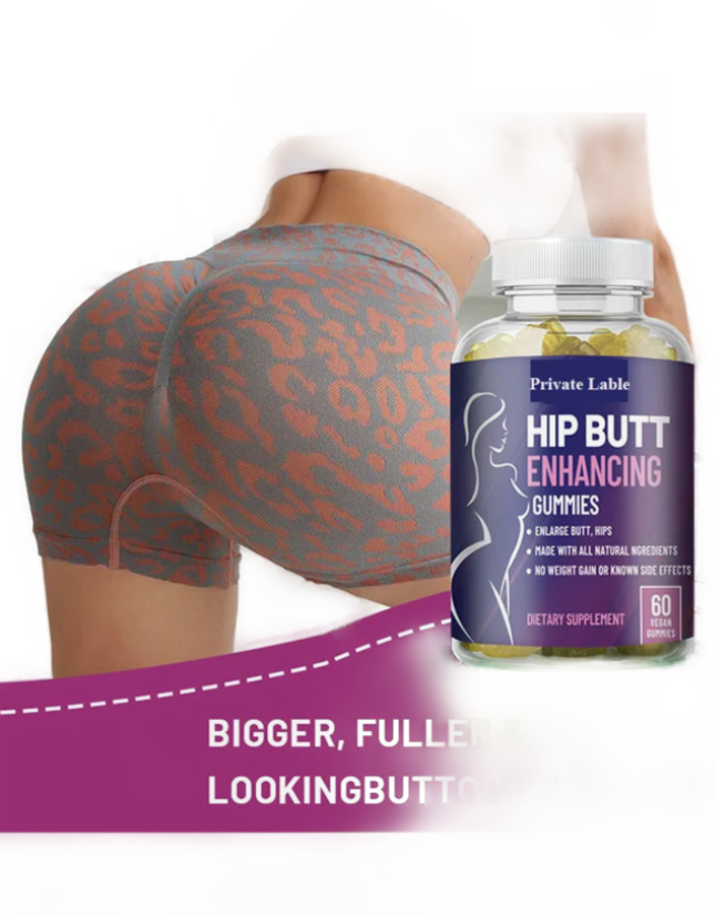 Butt Booster Natural Hip Butt Enhancing Gummies for a Bigger Butt Hips Thighs