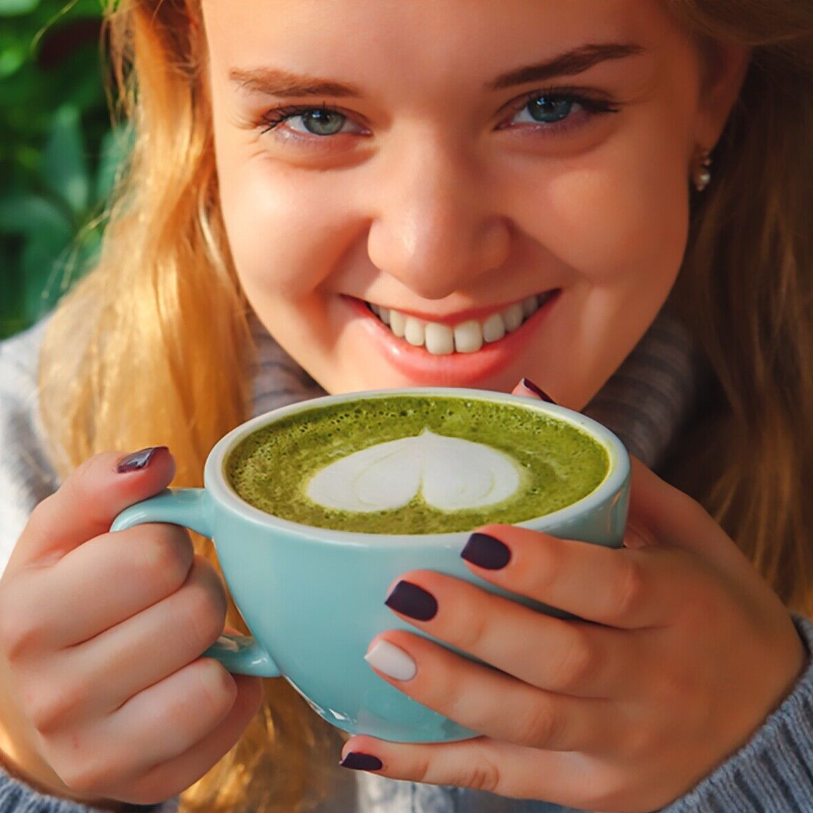 Organic Matcha Green Tea Powder Unsweetened 100% Natural 3.5OZ,Latte & tea