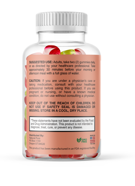 Slimming Gummies for Women Blood Orange and Apple Cider Vinegar"Halal" for Slim