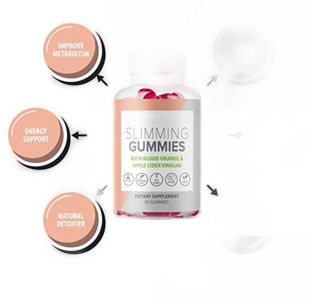 Slimming Gummies for Women Blood Orange and Apple Cider Vinegar"Halal" for Slim