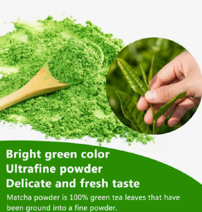 Organic Matcha Green Tea Powder Unsweetened 100% Natural 3.5OZ,Latte & tea