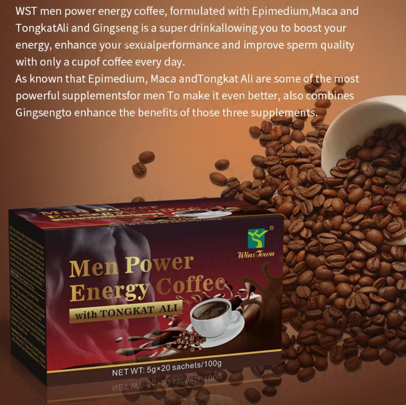 Man power Coffee for men, Maca ,Herbal Natural Coffee.