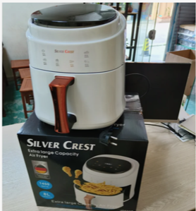 8L Air Fryer 1400 Watts Cooker with 2 Temperature Control Non-Stick LCD Touch