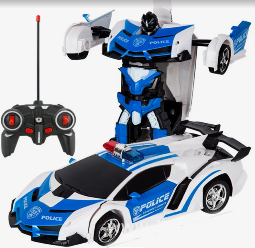 Remote Transformer Car. RC Robot Controller 2 IN 1 Kids Toy Rechargeable Battery