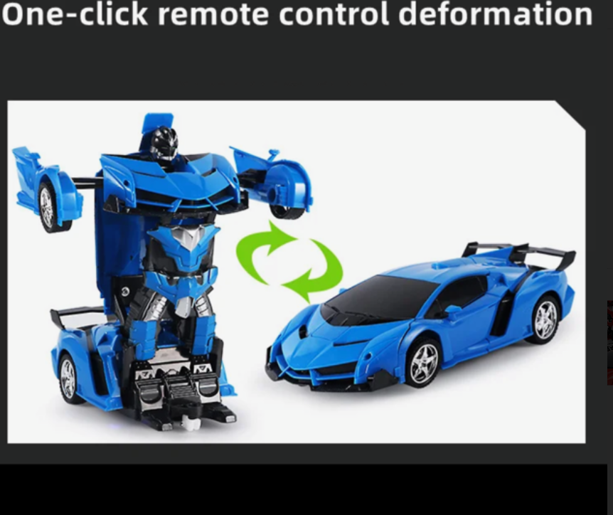 Remote Transformer Car. RC Robot Controller 2 IN 1 Kids Toy Rechargeable Battery