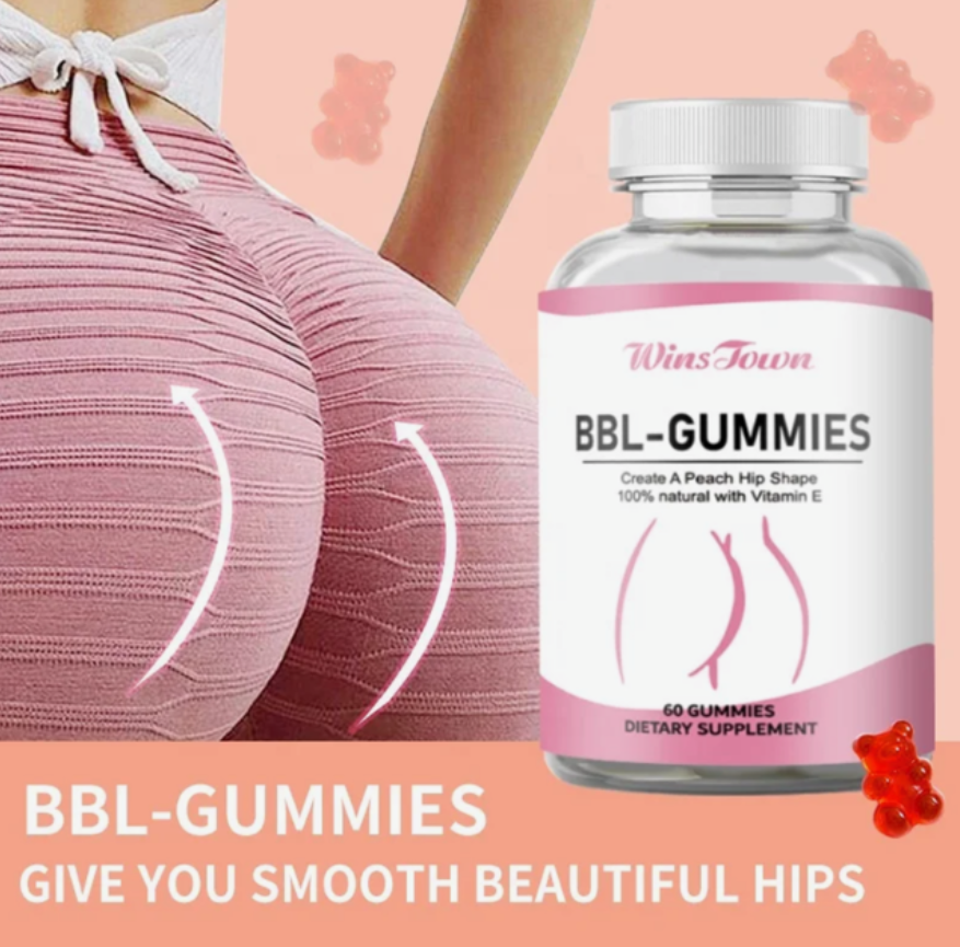 BBL Gummies for Butt Hips &Enlargement 100% Natural Maca Root Butt Firming