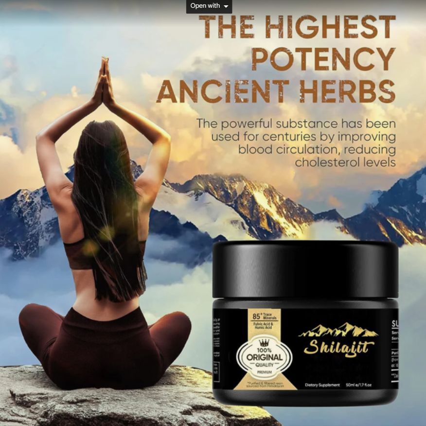 Pure !00% Himalayan Shilajit,Soft Resin,Organic,Extremely Potent,Fulvic Acid,30ML