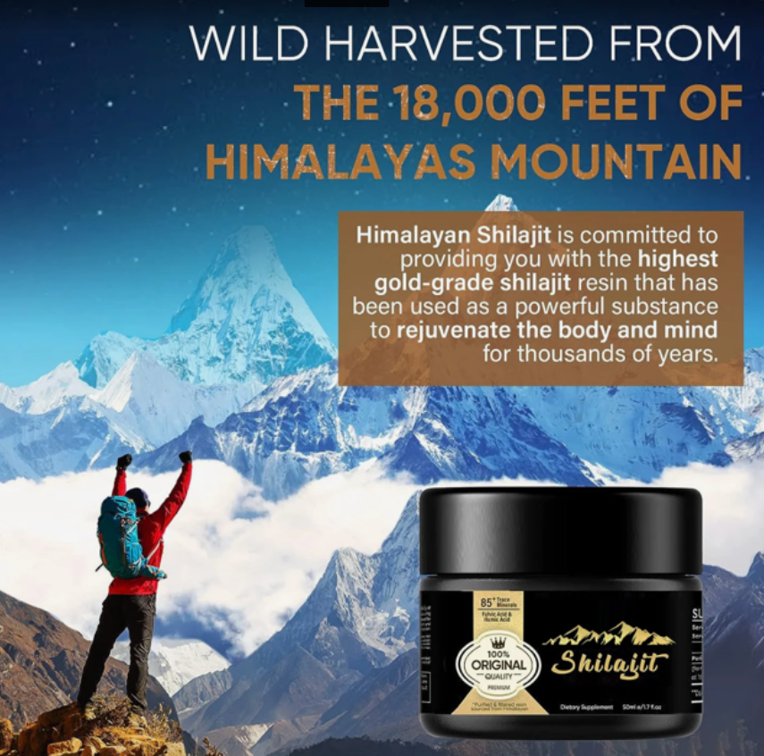 Pure !00% Himalayan Shilajit,Soft Resin,Organic,Extremely Potent,Fulvic Acid,30ML
