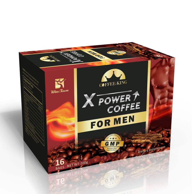 X Power Coffee/Man power Coffee for men, Maca ,Herbal Natural Coffee.