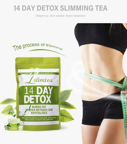 SlimTea 14 Days Detox Burn Fat Speed Metabolism Fast Weight Loss,All Natural