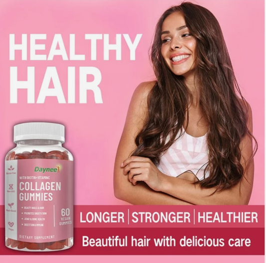 Collagen Vitamin Gummies for Hair, Skin & Nails, Premium Collagen Supplement