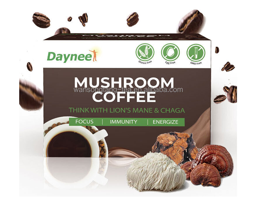 Mushroom Organic Coffee Blend Espresso For Focus,Immunity,Energize