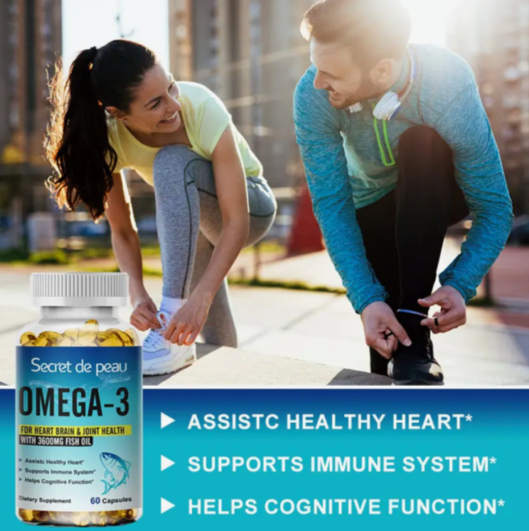 Omega 3 fish oil Softgels 3x strength 1500mg epa & dha, highest potency 90 Pills