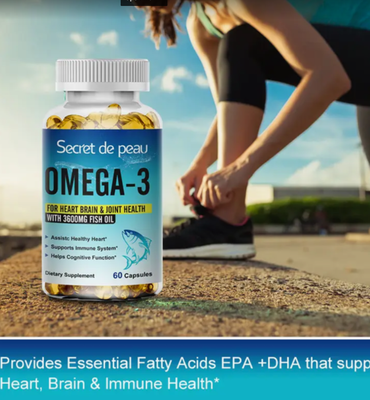 Omega 3 fish oil Softgels 3x strength 1500mg epa & dha, highest potency 90 Pills