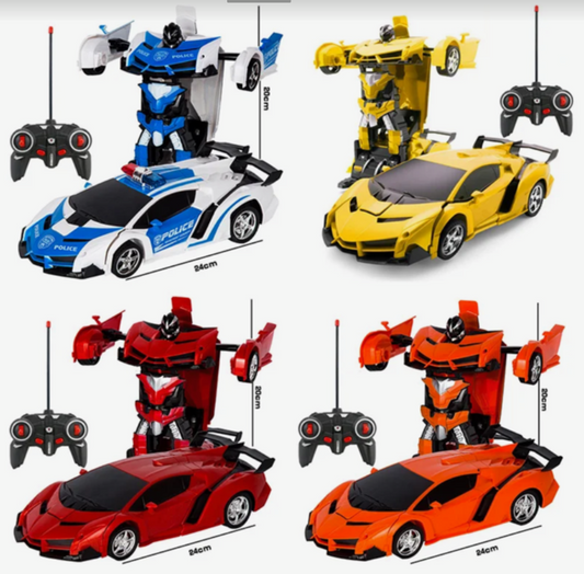 Remote Transformer Car. RC Robot Controller 2 IN 1 Kids Toy Rechargeable Battery