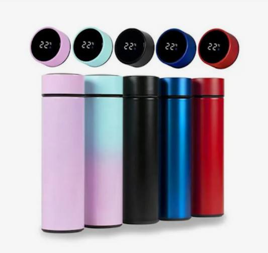 LED Display Smart Water Bottle Vacuum Insulated Flask Stainless Steel Thermos