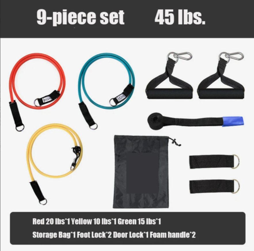 11 PCS Resistance Band Loop Set Exercise Crossfit Fitness Yoga Pilates.