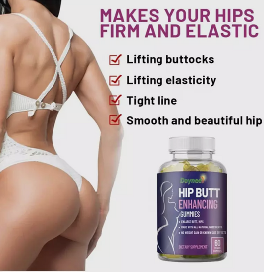 Butt Booster Natural Hip Butt Enhancing Gummies for a Bigger Butt Hips Thighs